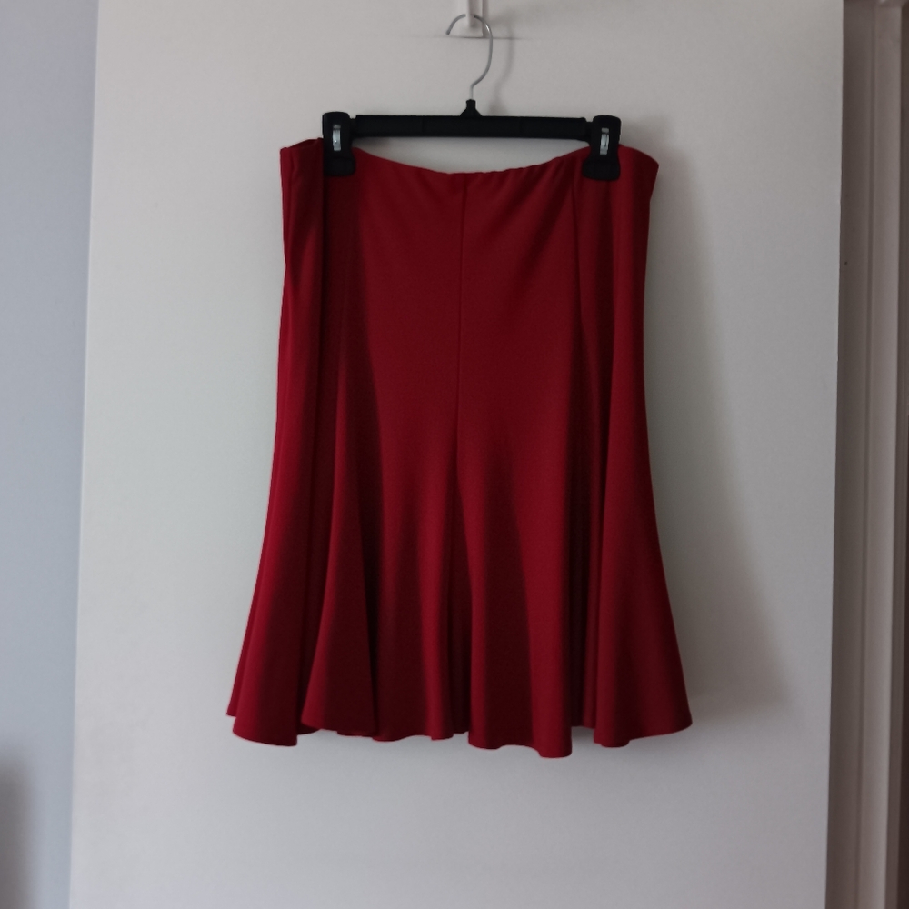 SYMPLI Red Pull On Jersey Skirt 14
